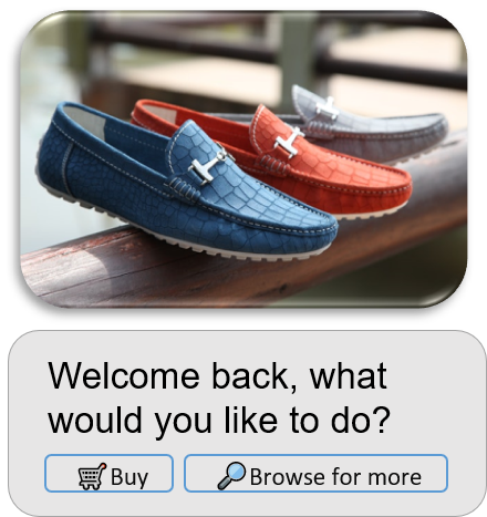 Display images with menu